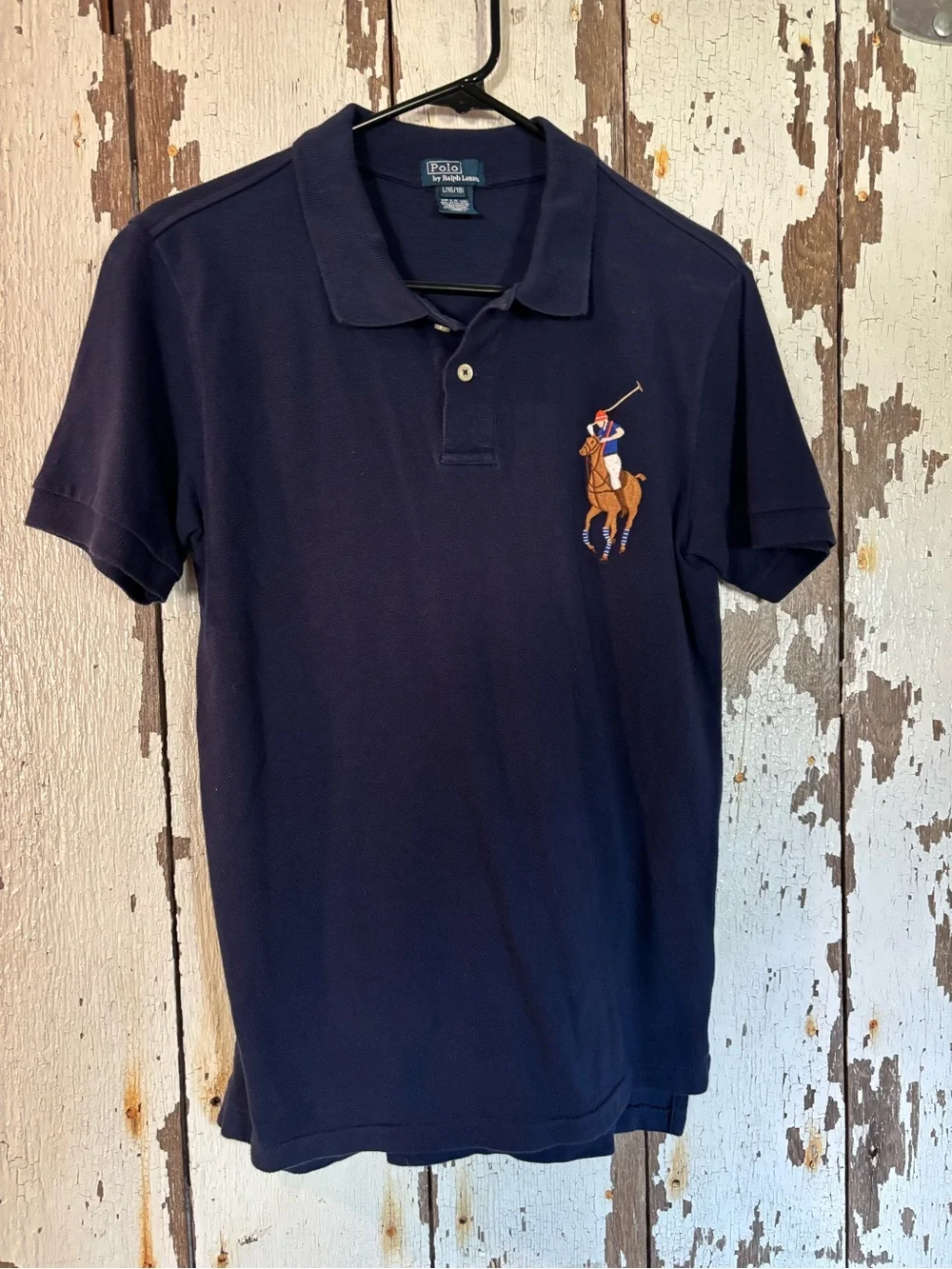 Ralph Lauren Navy Polo with Big Embroidered Polo Player